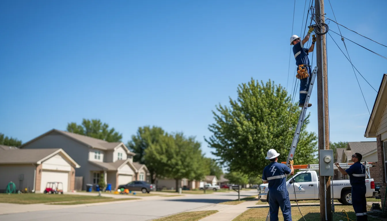 Residential electrician providing installation services in New London, OH